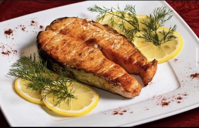 Стейк Сёмги на углях. На Вес